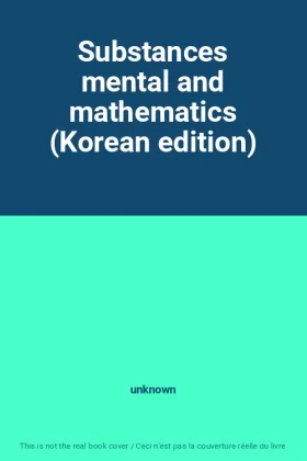 Couverture du produit · Substances mental and mathematics (Korean edition)