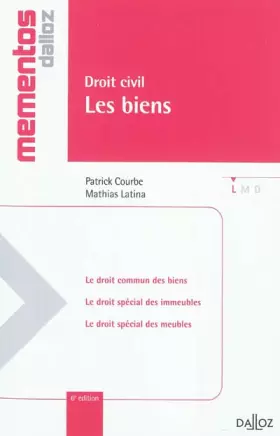Couverture du produit · Droit civil. Les biens - 6e éd.: Mémentos