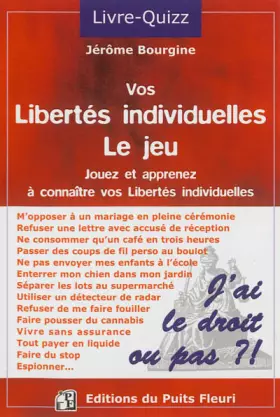 Couverture du produit · Vos libertés individuelles : le jeu. Jouez et apprenez à connaître vos libertés individuelles.