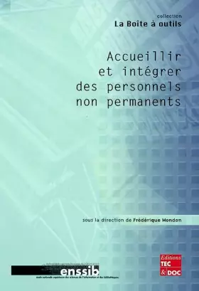Couverture du produit · Accueillir et intégrer des personnels non permanents