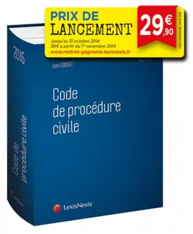 Couverture du produit · Code de procédure civile 2015