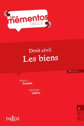 Couverture du produit · Droit civil. Les biens - 7e éd.