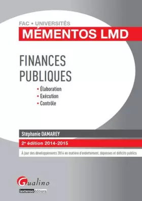 Couverture du produit · Finances Publiques 2014-2015