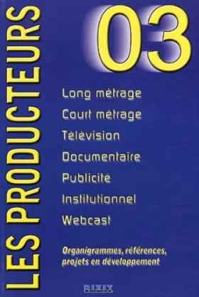 Couverture du produit · Producteurs 2003