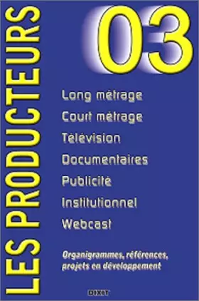 Couverture du produit · Producteurs 2003