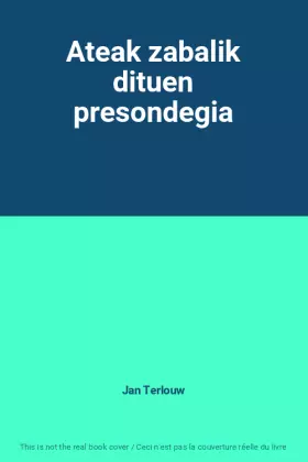 Couverture du produit · Ateak zabalik dituen presondegia