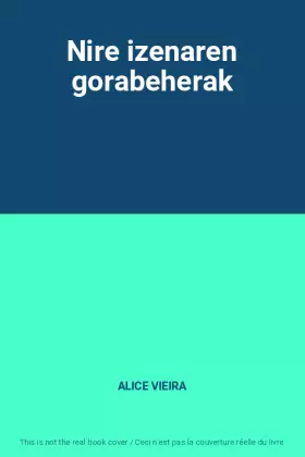 Couverture du produit · Nire izenaren gorabeherak