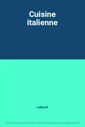 Couverture du produit · Cuisine italienne
