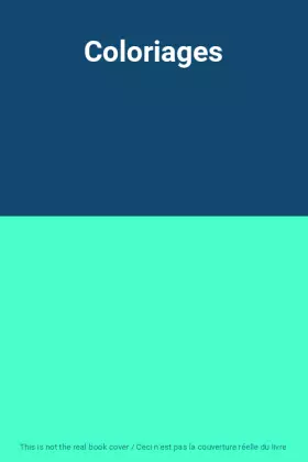 Couverture du produit · Coloriages