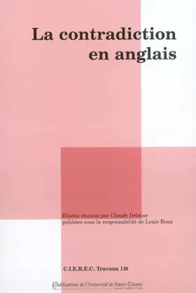 Couverture du produit · La contradiction en anglais