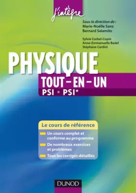 Couverture du produit · Physique tout-en-un PSI, PSI* - 2ème édition - Cours et exercices corrigés