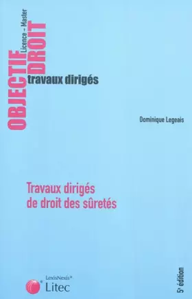Couverture du produit · Travaux dirigés de droit des sûretés