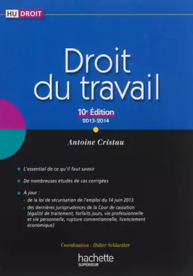 Couverture du produit · Droit du travail 10e édition