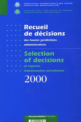 Couverture du produit · Recueil des décisions des hautes juridictions administratives