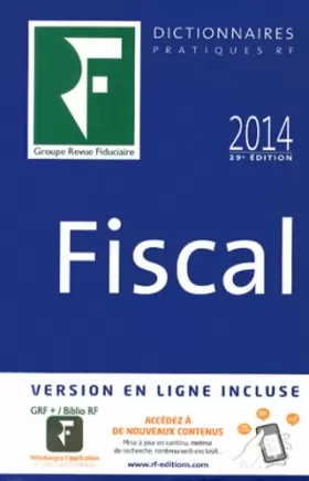 Couverture du produit · Dictionnaire fiscal 2014