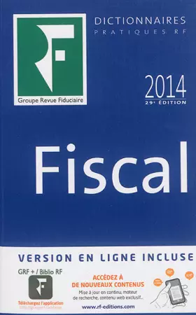 Couverture du produit · Dictionnaire fiscal 2014