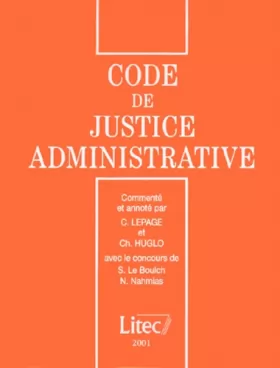 Couverture du produit · Code de la justice administrative (ancienne édition)