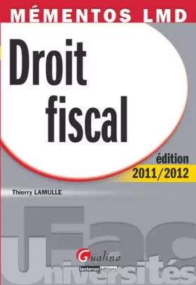 Couverture du produit · Droit fiscal 2011/2012