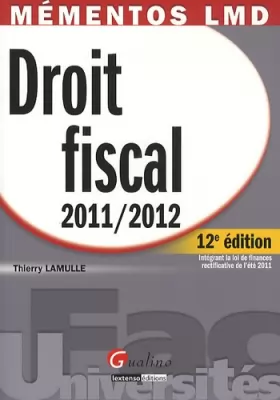 Couverture du produit · Droit fiscal 2011/2012