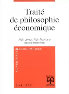 Couverture du produit · Traité de philosophie économique