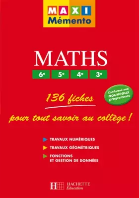 Couverture du produit · Maths 6e/5e/4e/3e