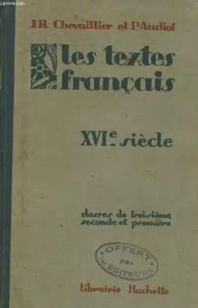 Couverture du produit · Les Textes Francais (Les Humanites Francaises, 18th)