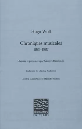 Couverture du produit · Chroniques musicales (1884-1887)