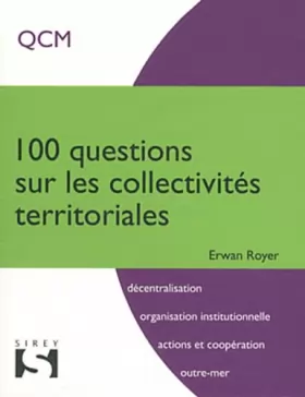 Couverture du produit · 100 questions sur les collectivités territoriales