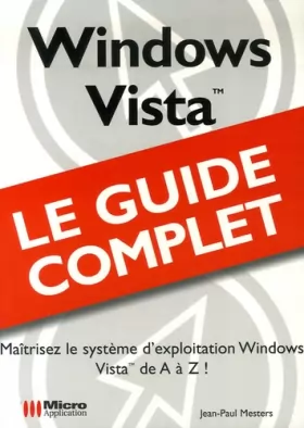 Couverture du produit · Windows Vista