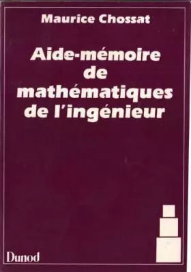 Couverture du produit · AIDE-MEMOIRE DE MATHEMATIQUES DE L'INGENIEUR