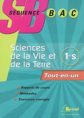 Couverture du produit · SB sciences et vie de la terre première s