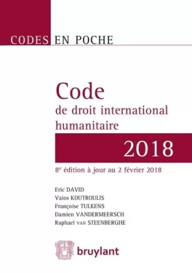 Couverture du produit · Code de droit international humanitaire