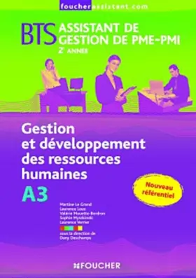Couverture du produit · BTS Assistant de gestion de PME-PMI 2ème année : Gestion et développement des ressources humaines, A3