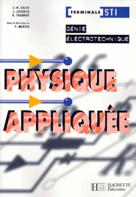 Couverture du produit · Physique appliquée, Terminale STI Génie électrotechnique