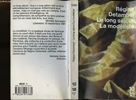 Couverture du produit · Le long séjour  La modéliste