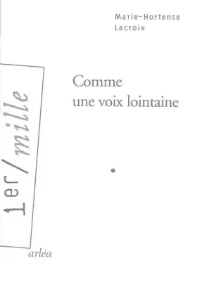 Couverture du produit · Comme une voix lointaine