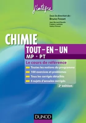 Couverture du produit · Chimie tout-en-un MP-PT - 2e éd. - Le cours de référence