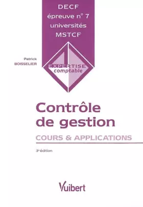 Couverture du produit · Contrôle de gestion DECF n° 7 : Cours et applications