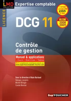 Couverture du produit · Contrôle de gestion DCG11 : Manuel et applications, Cours, Exercices, Tables (Ancienne Edition)