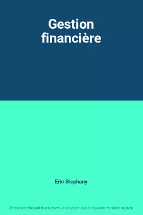 Couverture du produit · Gestion financière