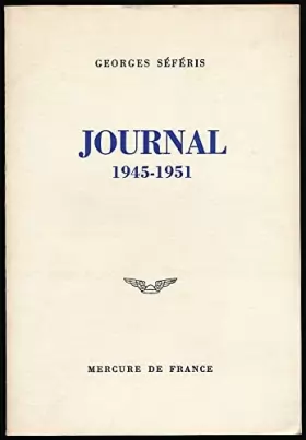 Couverture du produit · Journal : 1945-1951 - Traduction de Lorand Gaspar