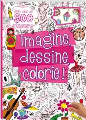 Couverture du produit · Imagine, dessine, colorie ! (rose)