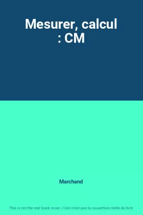 Couverture du produit · Mesurer, calcul : CM
