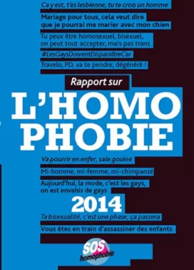 Couverture du produit · Rapport sur l'homophobie 2014