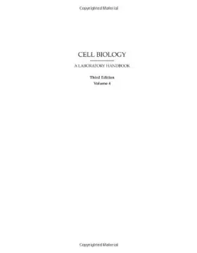 Couverture du produit · Title: Cell Biology FourVolume Set Cell Biology A Laborat