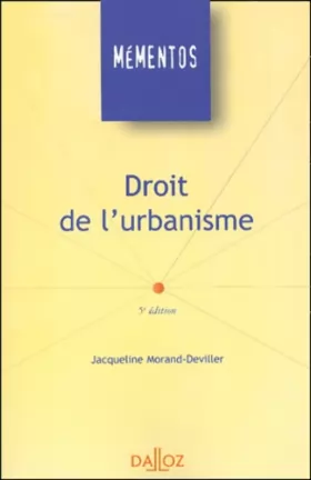 Couverture du produit · Droit de l'urbanisme (4ème édition)