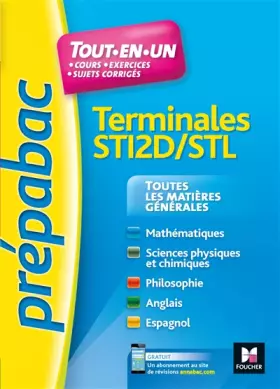 Couverture du produit · PREPABAC - Toutes les matières générales - Terminales STI2D - STL - Révision et entrainement