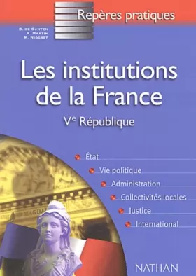 Couverture du produit · Les Institutions de la France