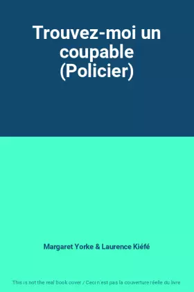 Couverture du produit · Trouvez-moi un coupable (Policier)