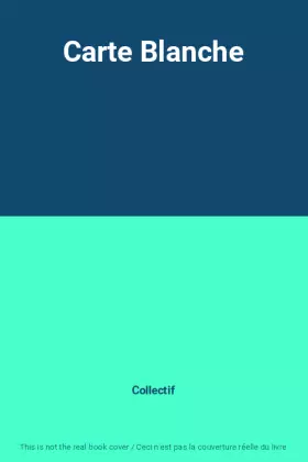 Couverture du produit · Carte Blanche